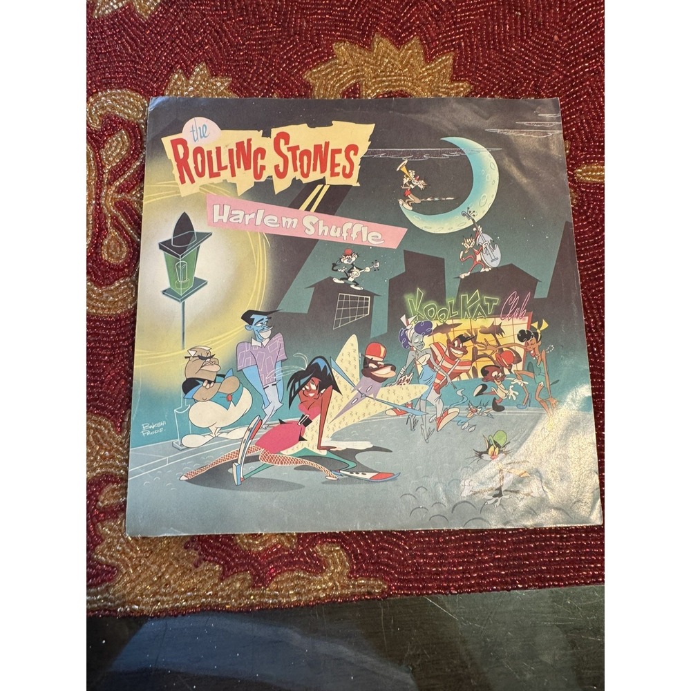 Rolling Stones Harlem Shuffle 1986 7" 45 Vinyl 38-05802 Original Picture Sleeve